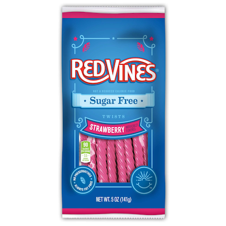 Red Vines Twists Strawberry Sugar Free 5 oz., PK12 PK12 50341
